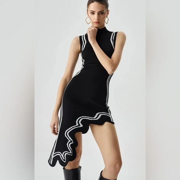 Commense Asymmetrical Dress - Picture 1 of 2